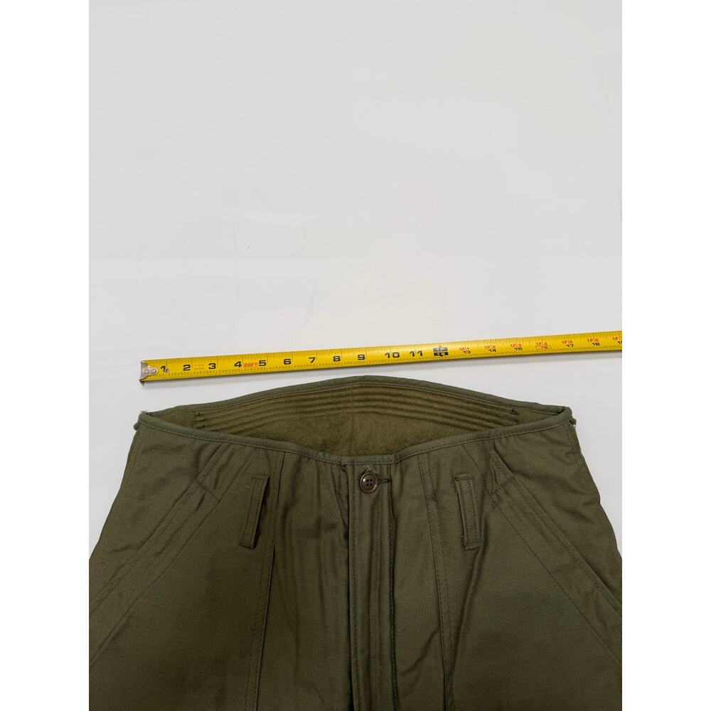 Military Style Trousers Cold Weather Permeable Type 1 Mens Medium Vintage Green - Picture 6 of 16
